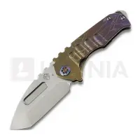 Medford Genesis T S45VN Tumbled Tanto foldekniv, Bronze/Violet Fade "Lightning"