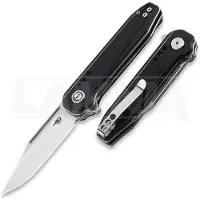Bestech Syntax - Satin + Stonewash - G10 foldekniv, sort
