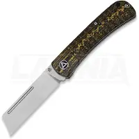 QSP Knife Hedgehog Slip Joint Golden CF foldekniv