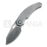 Kunwu Knives Padre - Satin - Titanium foldekniv, Diamond Texture