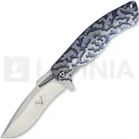 V Nives Atmosphere Framelock foldekniv, blue/silver