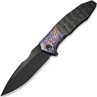 We Knife Archeozoic, Flamed Ti/Rose CF, Black SW