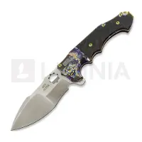 Andre de Villiers Alpha Mini Acid Rain & Black Carbon Fibre foldekniv
