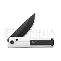 The James Brand The Chapter 2 - White Titanium / Black / Straight foldekniv
