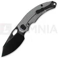 Kunwu Knives Lefty ComPadre - DLC - Titanium foldekniv, Diamond Texture