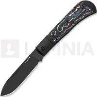 Kizer Cutlery Trestle D S90V foldekniv, Black Aluminum & Fat Carbon, DLC