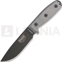 ESEE Model 4, black/black, black plastic sheath