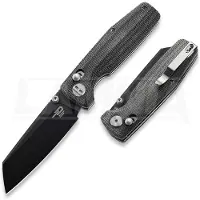 Bestech Slasher - Blackwash - Micarta foldekniv, sort