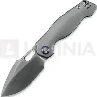 Kunwu Knives Verta Gringo - Satin - Titanium foldekniv, Orange Peel Texture