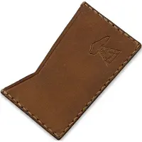 Paasipuukko Leather Card Holder, yellow brown