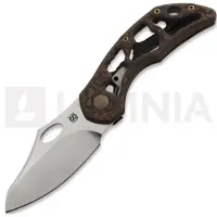 Olamic cutlery Busker CF Magnacut Semper foldekniv, Aphotic Titanium & Fatcarbon