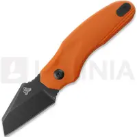 Twisted Assisted Fortis Sheepfoot foldekniv, Orange G-10, Blackwash