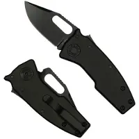 Demko Knives Nano Shark Stealth 20CV Clip Point foldekniv, Black