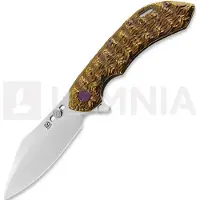 Olamic cutlery Wayfarer 247 Cutlass foldekniv, Molten/Scalloped Ti, Satin