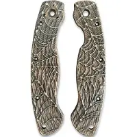 Svechnikov Workshop Spyderco Military old build handle scales, Spider Web