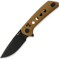 Reate PL-XF Tan G-10 foldekniv, PVD
