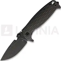 Dpx HEST/F Framelock foldekniv, black stonewash