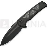We Knife Sylox, Black Ti/Aluminum Foil CF, Black SW
