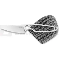 MKM Knives MKM Makro 2 Sheepsfoot MA02-PABG Satin M390, Black Grey Paracord Handle, fixed knife, Jesper Voxnaes design