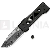 We Knife Tyro Damasteel, Black/Gold Titanium
