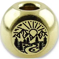 Audacious Concept Adventurer Bead - Brass - Hand Polished