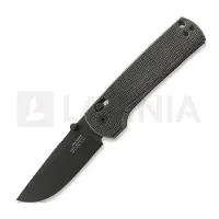 The James Brand The Kline - Black / Black / Micarta / Straight foldekniv
