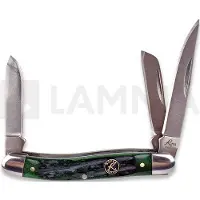 Roper Knives Stockman Green Bone Carbon