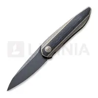 We Knife Black Void Opus foldekniv, bronze ti with black G10 inlay