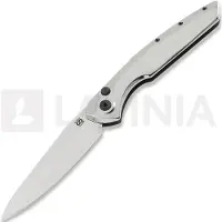 Olamic cutlery Aura Auto foldekniv, High Polish Titanium