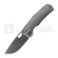 Kunwu Knives Tao III - Satin - Titanium foldekniv, Orange Peel Texture