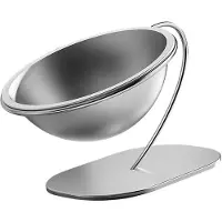 Melitt Raised Cat Dish Stainless Steel Dog Food Container Pet Feeding Accessories Large Lifted Cat Bowl with Stable Base