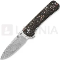 QSP Knife Hawk Linerlock Copper Foil CF foldekniv