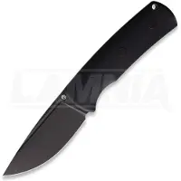 Petrified Fish Beluga - Blackwash - G10 kniv, sort