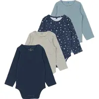 The New Siblings Body l/æ - TnsbBaby - 4-pak - Mood Indigo - - 1½ år (86) - Body L/Æ