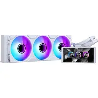 Phanteks Glacier One 360M25 LCD - Processors flydende kølesystem - Radiatorstørrelse: 360 mm - (for: LGA115x Socket, LGA1200, LGA1700, LGA1851, AM4, AM5) - 120 mm - hvid