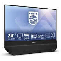 Philips 24B2D5300 - LED-skærm - 24 (23.8 til at se) - 1920 x 1080 Full HD (1080p) @ 120 Hz - IPS - 1500:1 - 2xHDMI, 2xUSB-C - højtalere - sort