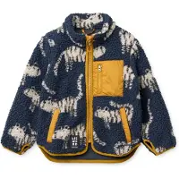 Liewood Fleecejakke 'Nolan' navy / gul / sort / hvid