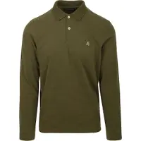 Marc O'Polo langærmet poloshirt i grøn Grøn måle