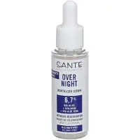 Sante Naturkosmetik Overnight Revitalizer Serum mit Bio-Olive, Hyaluron & Bio-Aloe Vera Serum 30 ml