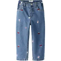 Name it Jeans 'NMFBella' blue denim / lyserød / bordeaux