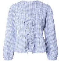 Hailys Bluse 'Lo44rana' lyseblå / hvid