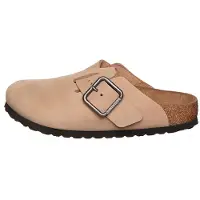 Birkenstock Birkenstocktil mænd. 1031573 Sandaler i læder Boston Wire Buckle (Smal pasform) sand (41), Beige, Fast, Nubuck, Spænder, Casual