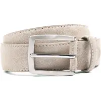 Suitable bælte i ruskind, hvid/beige Beige Hvid måle