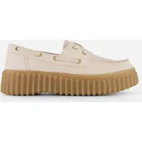 Clarks Clarkstil kvinder. 26186302 Torhill Boat loafers i læder, beige (38), 1-3 cm, Blonder, Casual