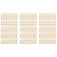 Semoic Wood Clothes Pins Pegs Old School 150 Count Round Clothespins Weather Resistant Peg Dolls Traditional Peg