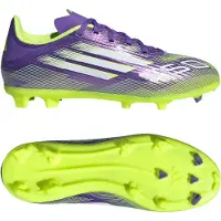 Adidas F50 League FG/AG Radiant Blaze - Lilla/Hvid/Grøn Børn, størrelse 28