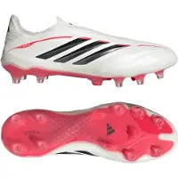 Adidas Copa Pure IV Elite Laceless FG Born For Goals - Hvid/Sølv/Sort/Rød - Græs (FG), størrelse 40