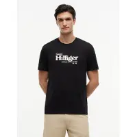 Tommy Hilfiger Bluser & t-shirts 'Logo Graphic' sort / hvid