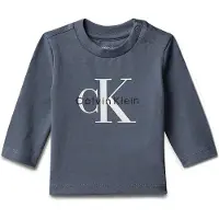 Calvin Klein Jeans Bluse - Monologo - Night Shadow Blue - - 68 - Bluse