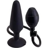 Seven Creations Inflatable Butt Plug Black L